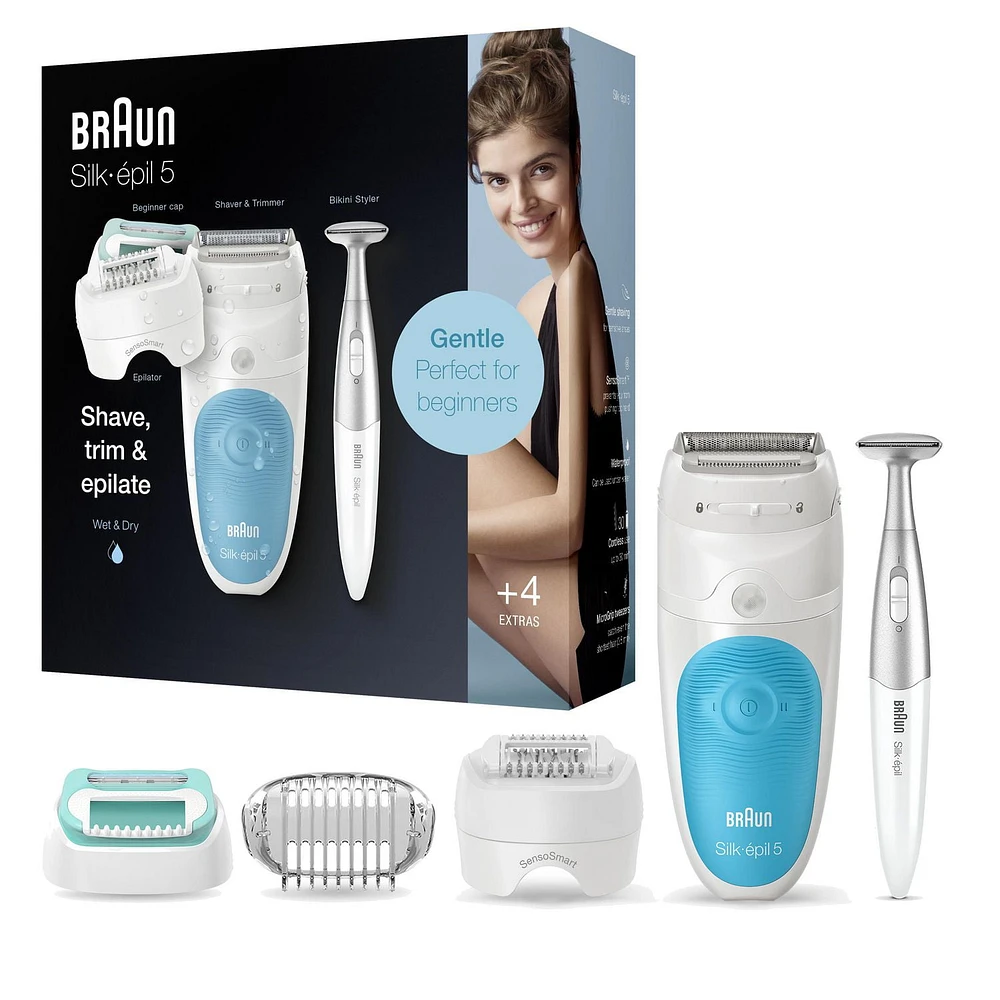 BRAUN LEG EPILATOR SES5-810 WHITE/BLUE