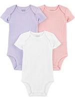 Carter's Child of Mine Lot de 3 bodys pour bébé fille