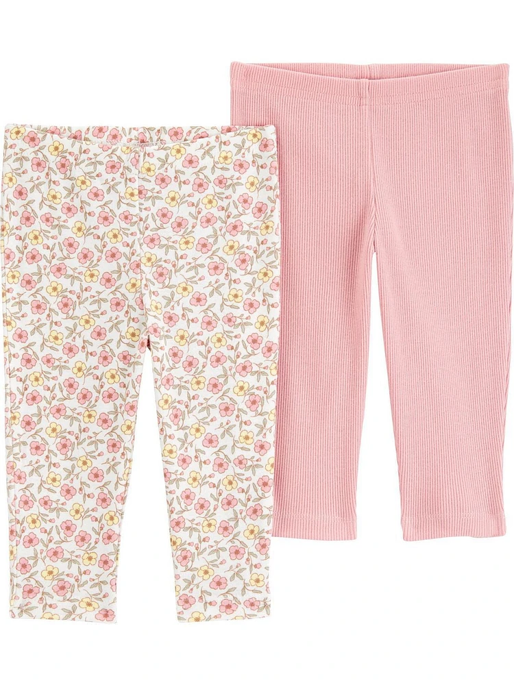 Carter's Child of Mine Pantalons pour bébé fille, paquet de 2