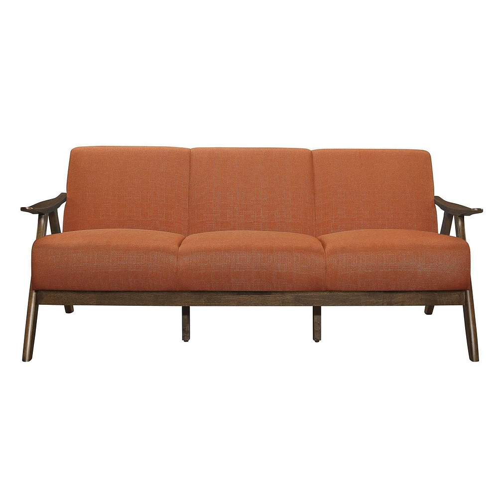 Topline Home Furnishings Burnt Orange Sofa