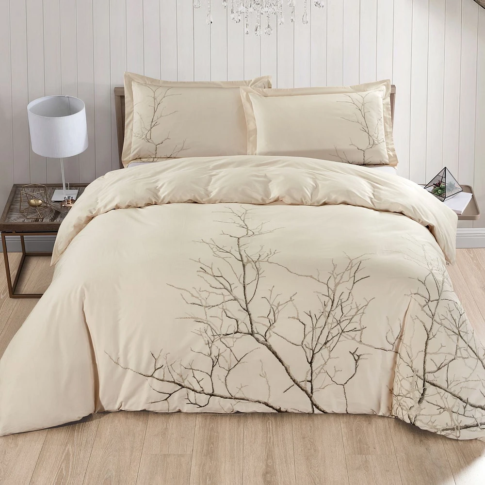 Maholi Embroidered Algonquin Duvet Cover Set