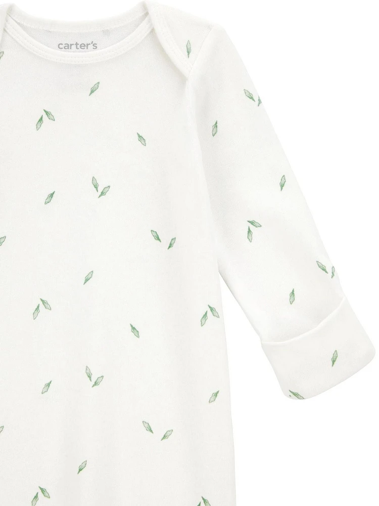 Carter's Child of Mine - Robe bébé à feuilles blanches