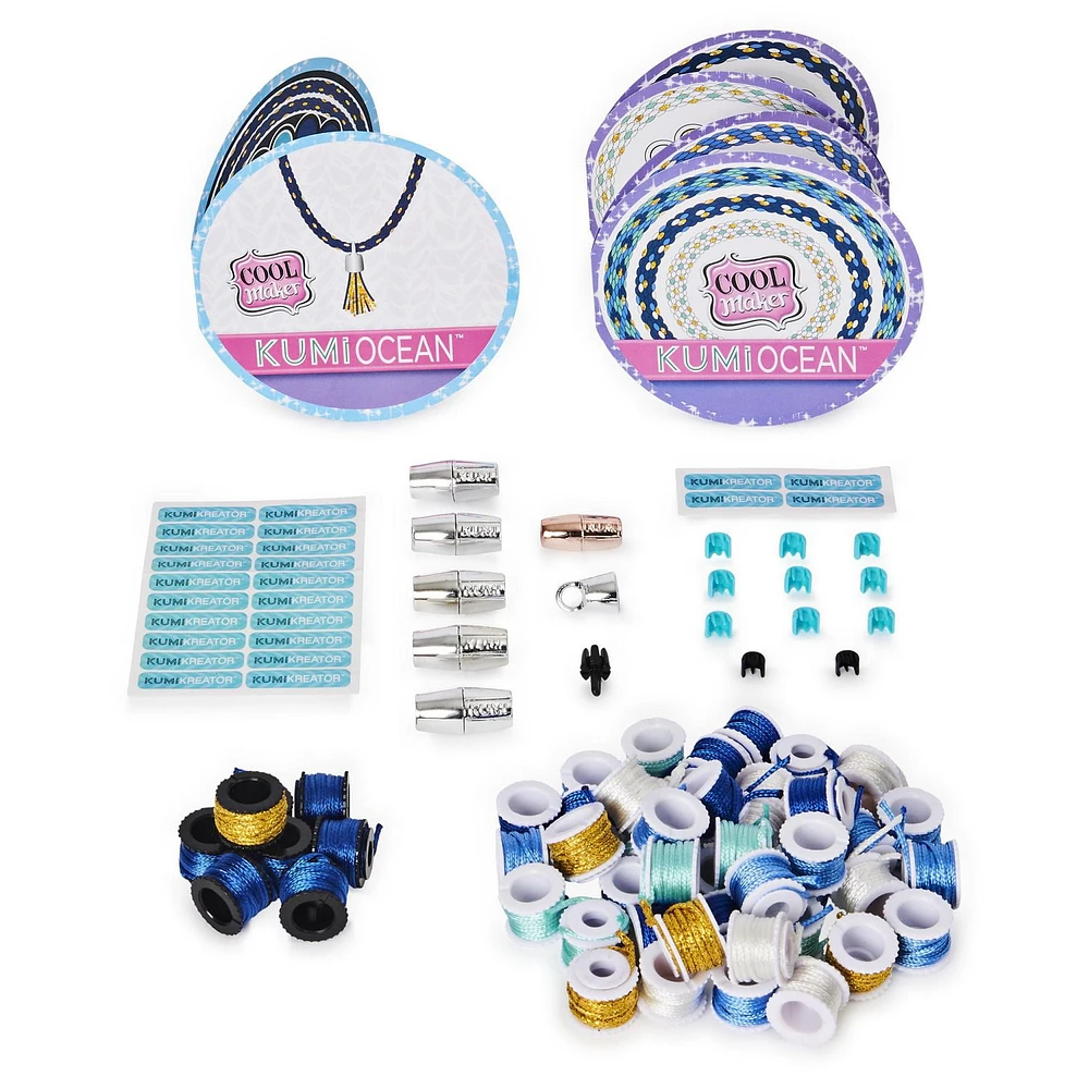 Cool Maker, KumiKreator Glam Refill Pack, Friendship Bracelet and Necklace Activity Kit