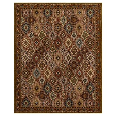 Mohawk Home Quinnstone Red Woven Polyester Area Rug