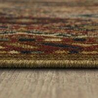 Mohawk Home Quinnstone Red Woven Polyester Area Rug