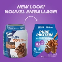 Rich Chocolate, 100% Whey Protein Powder, 25 g protein and 2 g sugar/scoop, 907 g/2 lbs, NEW LOOK! Pure Protein 100% Whey Protein powder delivers a powerful blend of protein - delicious, convenient and fast-acting.