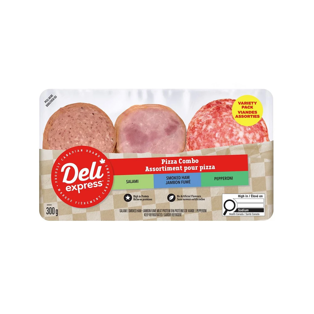 Deli Express Pizza Deli Meat Variety Pack, 300 g