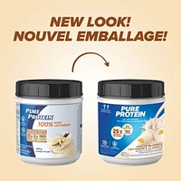Lait frappé à la vanille, poudre de protéines de lactosérum à 100 %, 25 g de protéines et 2 g de sucre/mesure, 453 g/1 lb NOUVELLE APPARENCE! La poudre de protéines de lactosérum à 100 % Pure Protein offre un puissant mélange protéique - délicieux, pratique et à action rapide.