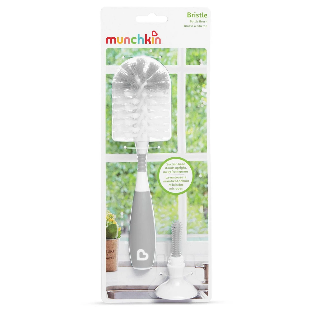 Munchkin Bristle Bottle Brush, Grey