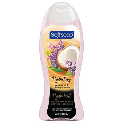 Softsoap Moisturizing Body Wash, Luminous Oils Coconut Oil & Lavender, 591 mL, 591 mL