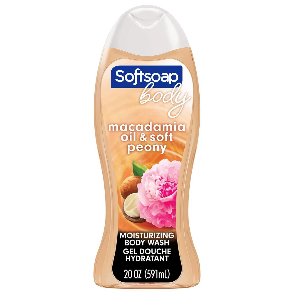 Softsoap Moisturizing Body Wash, Luminous Oils Macadamia Oil & Peony, 591 mL, 591 mL