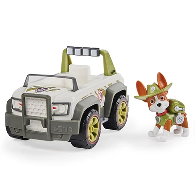 PAW Patrol, Tracker’s Jungle Cruiser Vehicle with Collectible Figure, for Kids Aged 3 and up