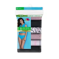 Fruit of the Loom Women's Cotton Bikini Panties, 6-Pack