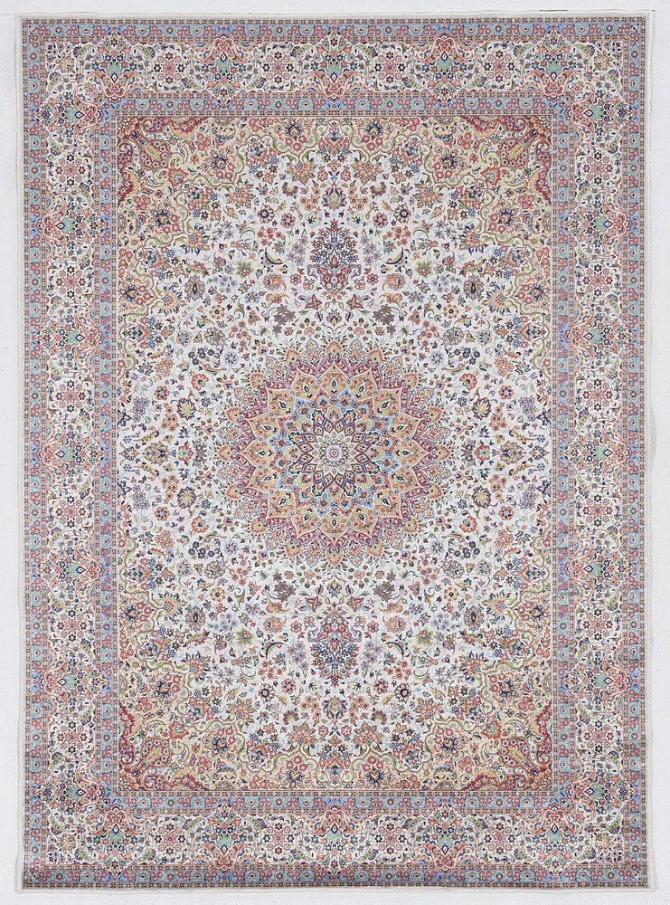 Emerald Milton Red & Blue 6'7" x 9'7" Area Rug