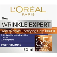 L'Oréal Paris Wrinkle Expert Night Face Moisturizer 65+, 50 mL