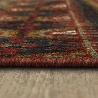 Mohawk Home Shaftesbury Red Woven Polyester Area Rug