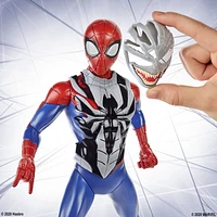 Marvel Spider-Man Maximum Venom, Spider-Man Venom Gear, 12-Inch Figure, Includes Venom and Symbiote Suits, Sounds and Phrases, Ages 4 And Up