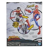 Marvel Spider-Man Maximum Venom, Spider-Man Venom Gear, 12-Inch Figure, Includes Venom and Symbiote Suits, Sounds and Phrases, Ages 4 And Up