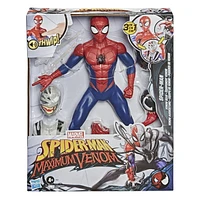 Marvel Spider-Man Maximum Venom, Spider-Man Venom Gear, 12-Inch Figure, Includes Venom and Symbiote Suits, Sounds and Phrases, Ages 4 And Up