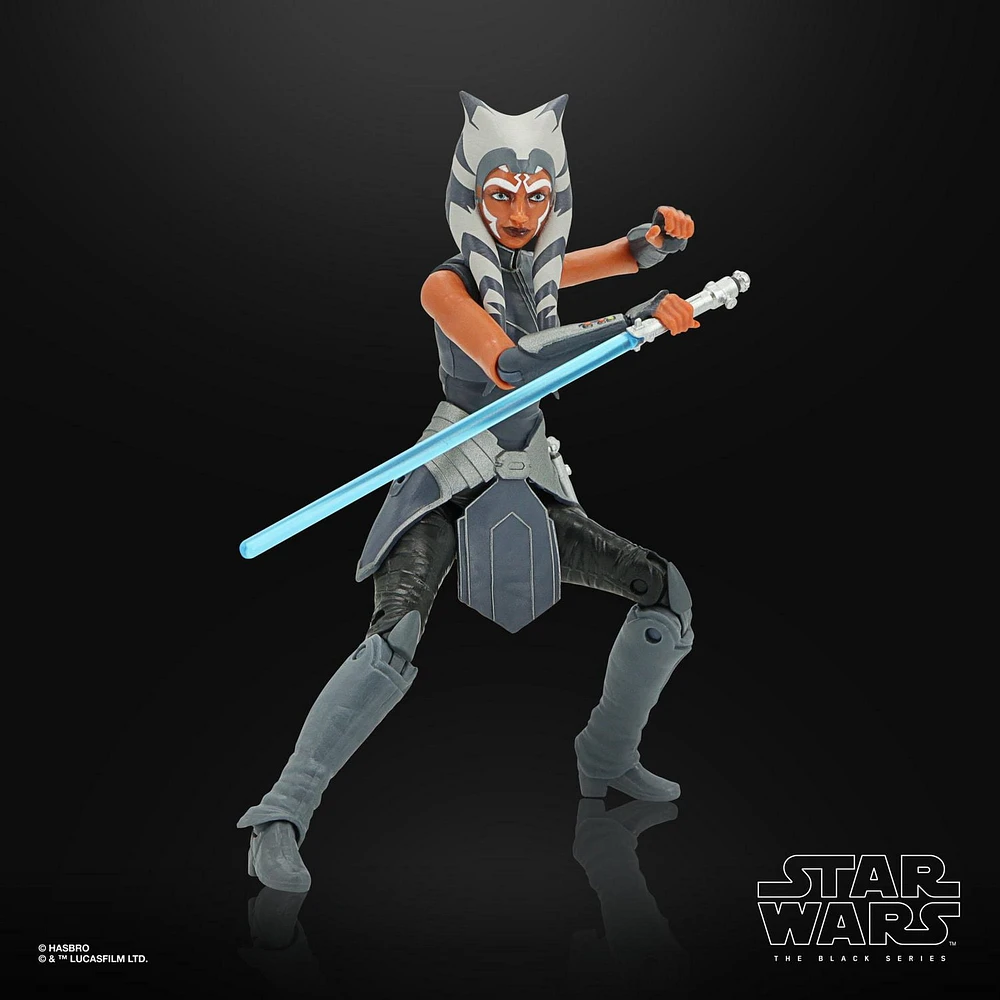 Star Wars The Black Series Ahsoka Tano Toy 6-Inch-Scale Star Wars: The Clone Wars Collectible Action Figure, Toys for Kids Ages 4 and Up