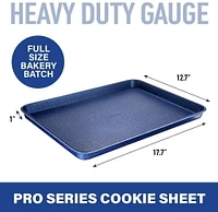 GraniteStone Bakeware Nonstick Cookie Sheet XL Baking Tray, Even Heat & Non-Warp Technology, Ultra Nonstick Mineral Coating & Dishwasher Safe, Pro Heavy-Duty Chef’s Bakeware 17.7” x 12.7” Full Sized