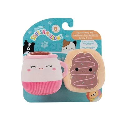 Squishmallows Squeaky Pet Toys 2-Pack - Emery & Deja Dog Toy, The loveable and squeezable Squishmallows!