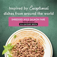 Fancy Feast Medleys Shredded Wild Salmon Fare in a Savoury Broth, Wet Cat Food 85 g, 85 g