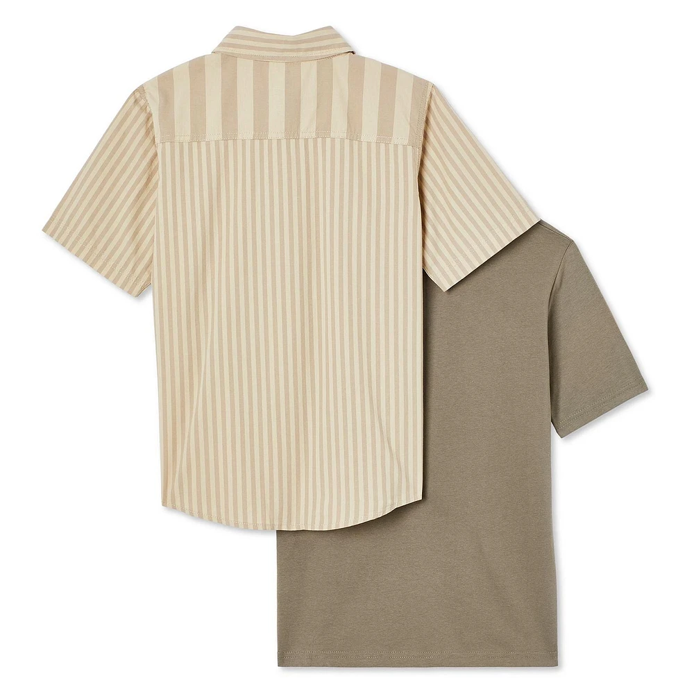Ensemble 2 pièces avec chemise tissée George pour garçons Tailles TP–TG