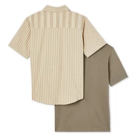 Ensemble 2 pièces avec chemise tissée George pour garçons Tailles TP–TG
