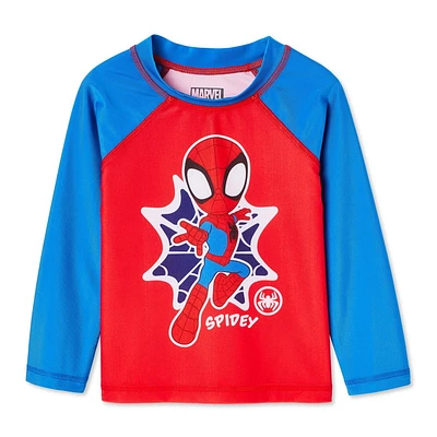 Marvel Toddler Boys' Spider-Man Rash Guard, Sizes 2T-5T