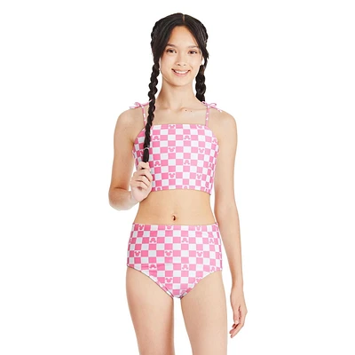 Maillot de bain 2 pièces Minnie Mouse Disney pour filles Tailles TP-G