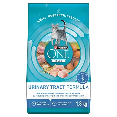 Purina ONE +Plus Urinary Tract Formula Chicken, Dry Cat Food 1.8 kg, 1.8 kg