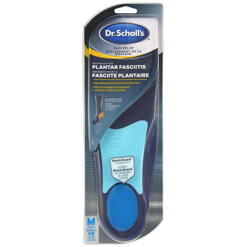 Orthèses Dr. Scholl’s® pour le soulagement de la douleur causée par la fasciite plantaire pour dames