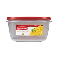 Rubbermaid Easy Find Lid Food Storage Container, 3.3 Litter, Red, 3.3 l