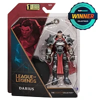 League of Legends, 4-Inch Darius Collectible Figure w/ Premium Details and Axe Accessory, The Champion Collection, Collector Grade, Ages 12 and Up