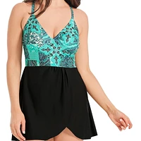 Krista Maillot de bain une pièce à col en V croisé pour femme