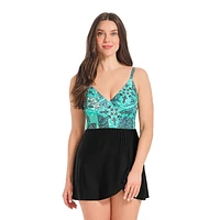 Krista Maillot de bain une pièce à col en V croisé pour femme