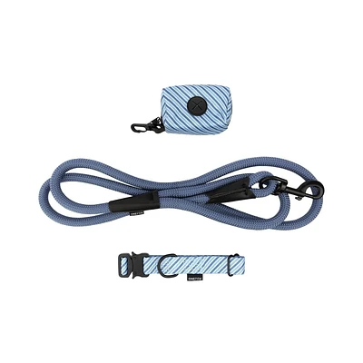 One Paw, Ensemble de 3 Colliers et Laisses pour Chien, avec Distributeur de Sacs, Plusieurs Couleurs One Paw, Ensemble de 3 Colliers et Laisses