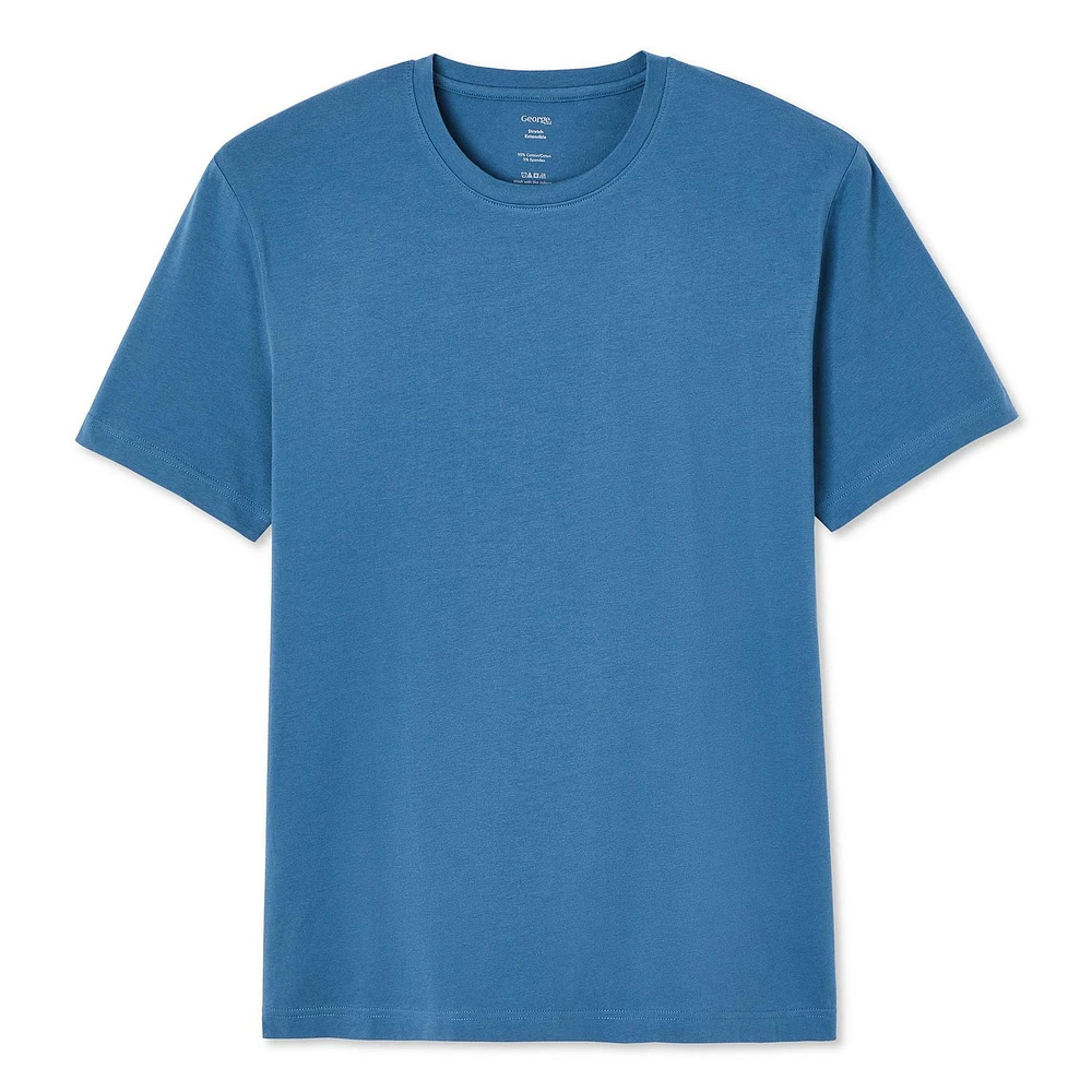 T-shirt extensible à encolure ras du cou George pour hommes