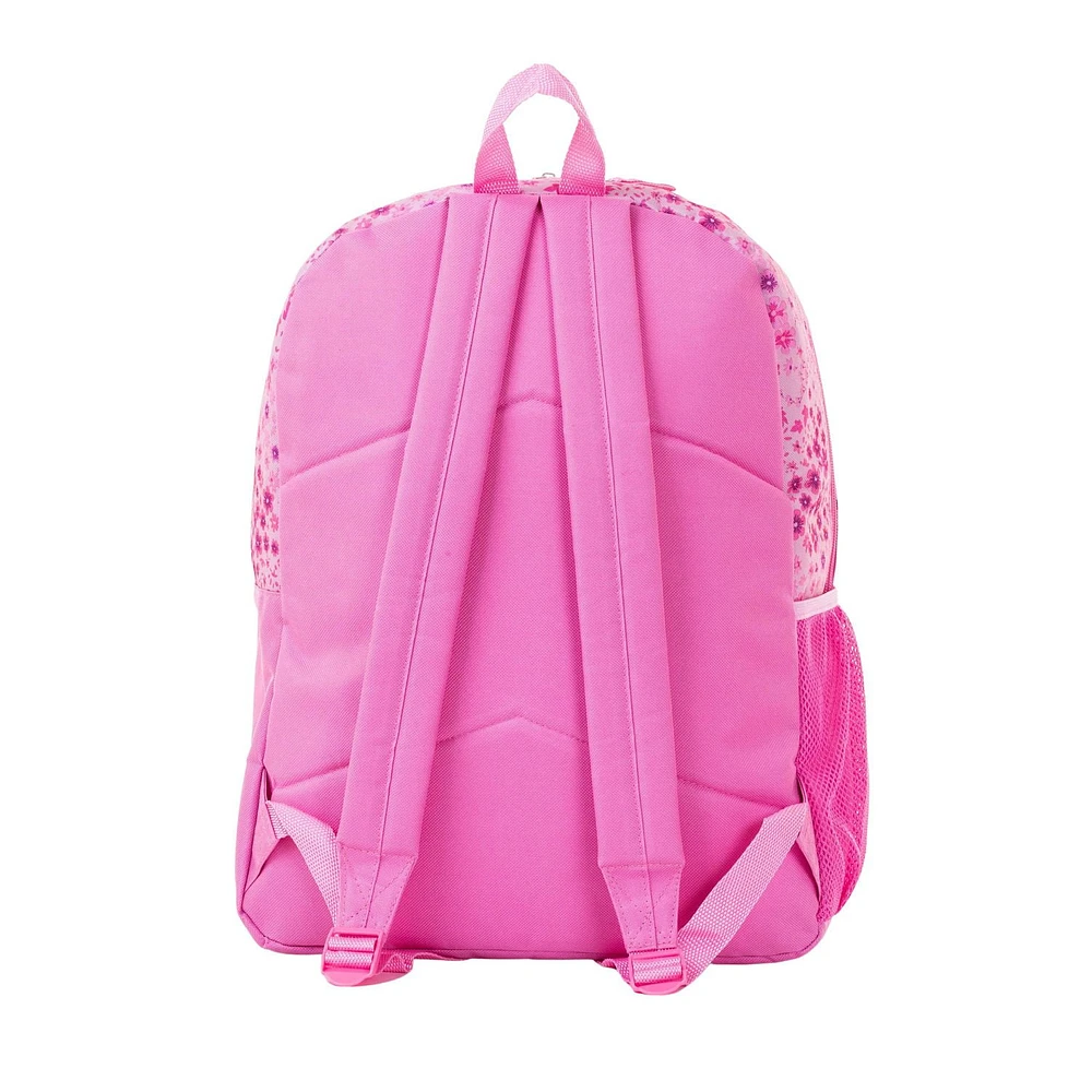 Jetstream 4pcs Full School Day Backpack set, Pink Flower Field