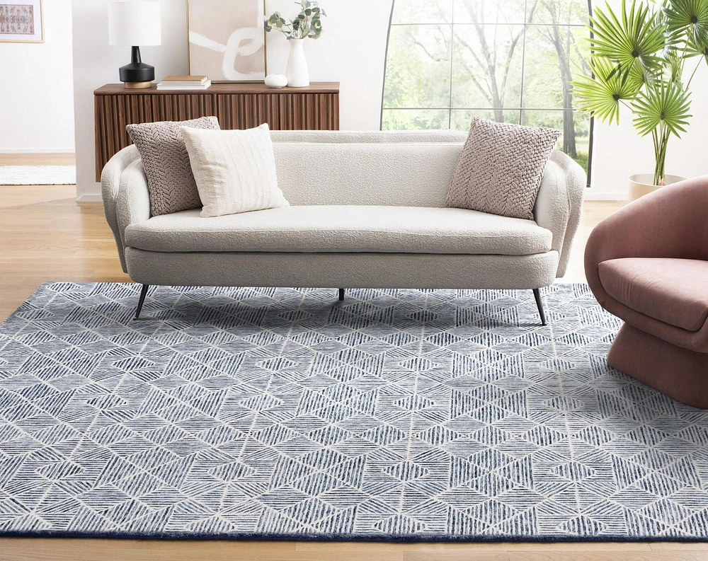 SAFAVIEH Abstract Brock Geometric Wool Area Rug