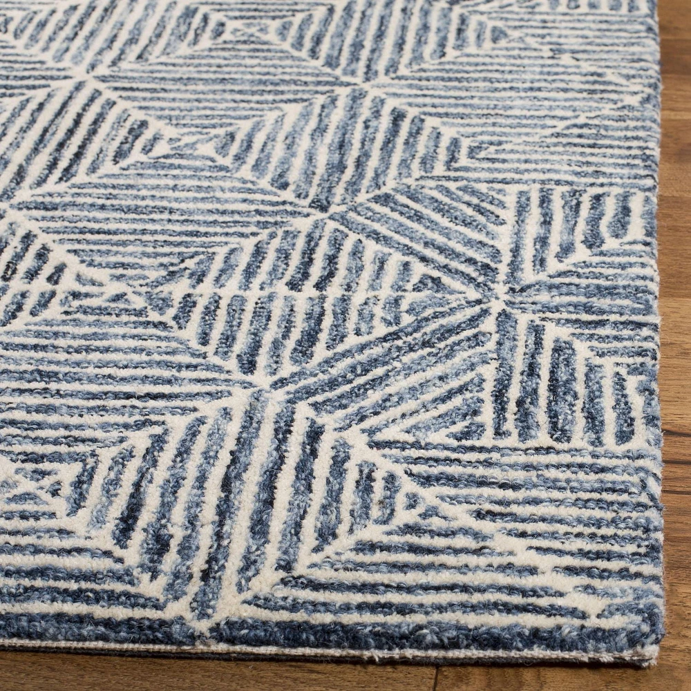 SAFAVIEH Abstract Brock Geometric Wool Area Rug