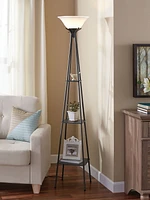 HOMETRENDS Floor Lamp, 69", black