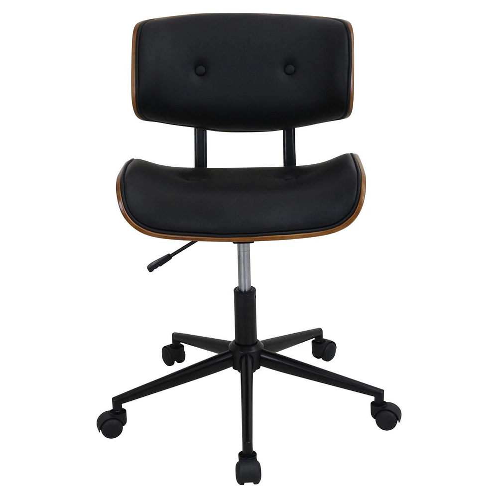 LumiSource Lombardi Mid-Century Modern Height Adjustable Office Chair