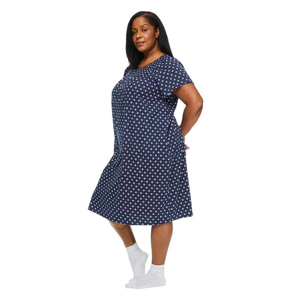 Robe de nuit à encolure dégagée Iyla Plus pour femmes Tailles 1X-4X