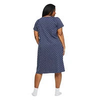 Robe de nuit à encolure dégagée Iyla Plus pour femmes Tailles 1X-4X