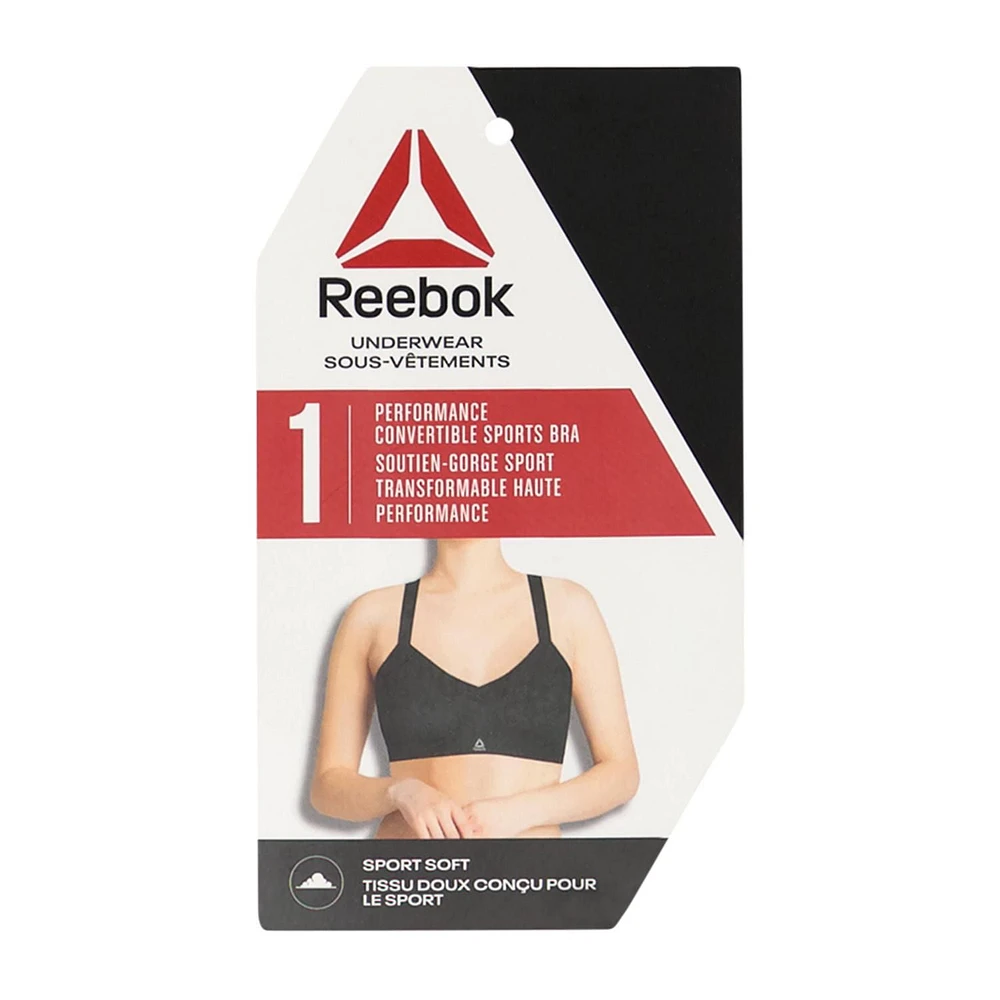 Soutien-gorge de sport transformable haute performance Reebok pour femmes