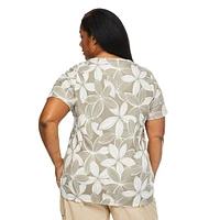 Iyla Women's Plus Crew Neckline Tee