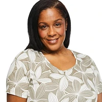Iyla Women's Plus Crew Neckline Tee