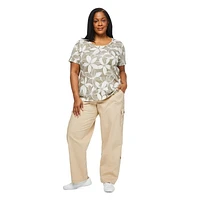 Iyla Women's Plus Crew Neckline Tee